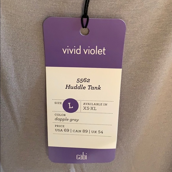 Huddle tank grey colour 98% rayon 2% spandex - Picture 2 of 4